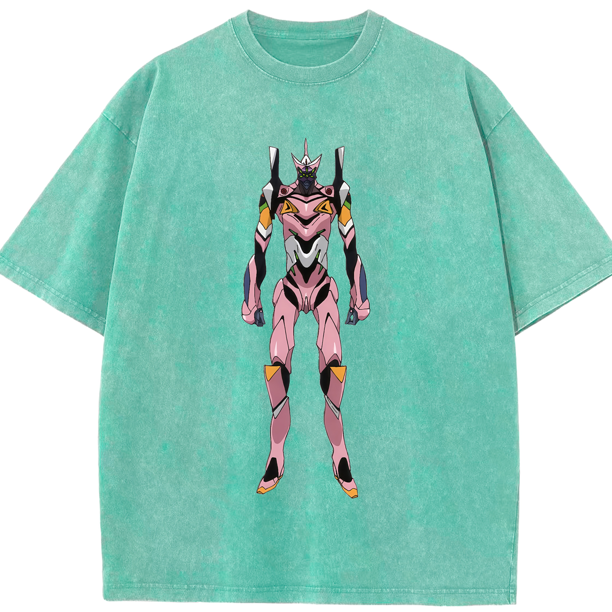（画像用） EVA 新世紀エヴァンゲリオン 綿100% ヴィンテージ風 半袖Tシャツ（フロントプリント）